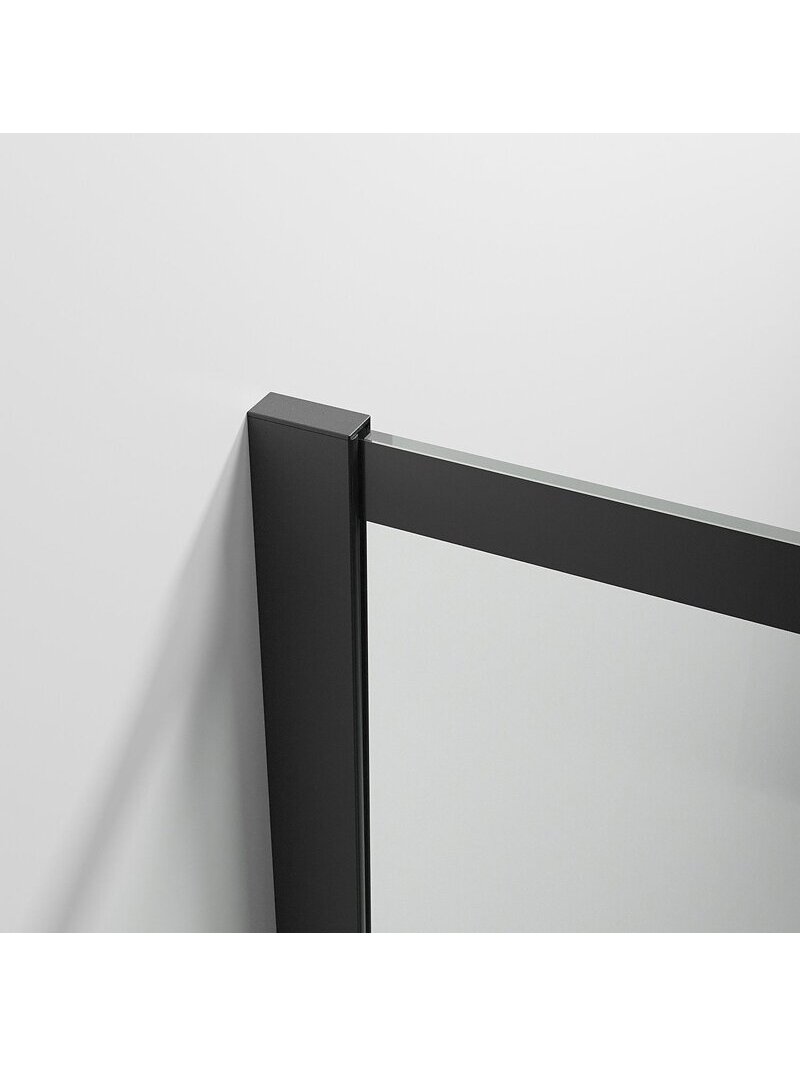 Dušo sienelė AQUABATOS Gwalas Walk-in 100, black, su laikikliu 5 Dušo sienelė AQUABATOS Gwalas Walk-in 100, black, su laikikliu 5