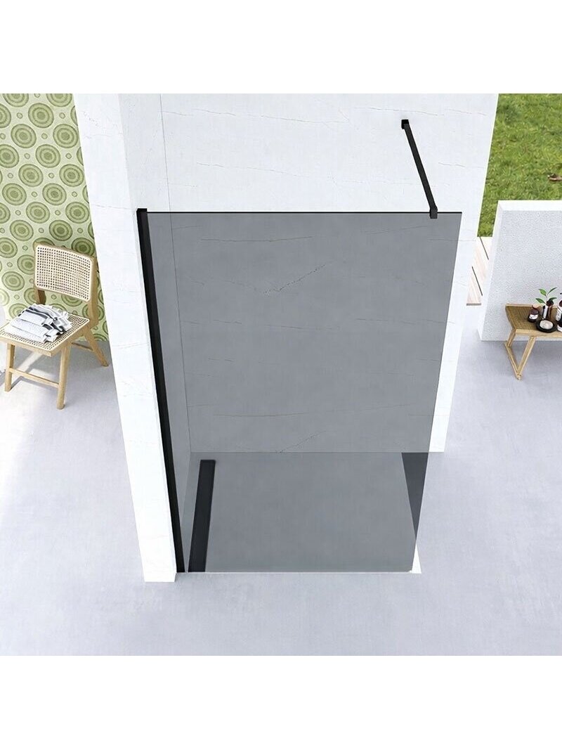Dušo sienelė AQUABATOS Walk-in T8 120, black 1