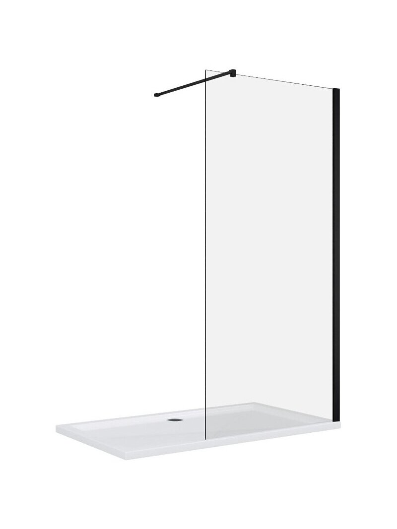 Dušo sienelė AQUALUX Walk-in 800, black 3