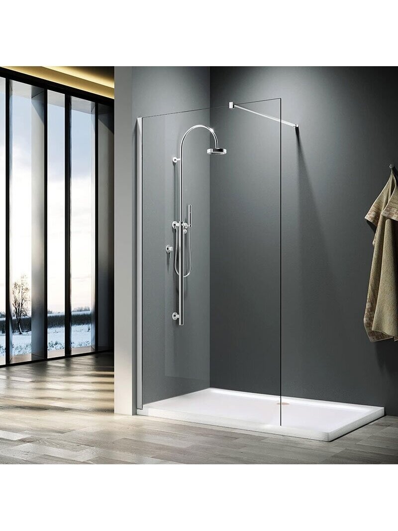Dušo sienelė CLEAN 120x200 chrome 2