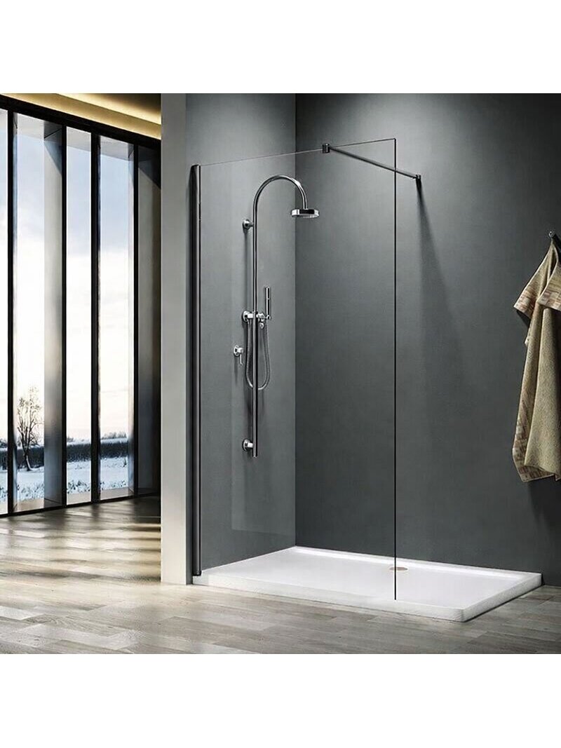 Dušo sienelė CLEAN 120x200 gun grey 2