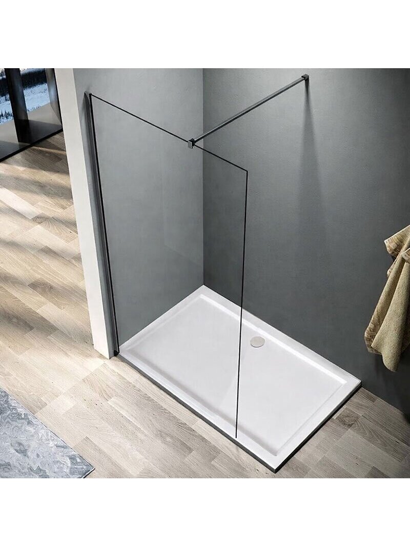 Dušo sienelė CLEAN 80x200 gun grey 3 Dušo sienelė CLEAN 80x200 gun grey 3