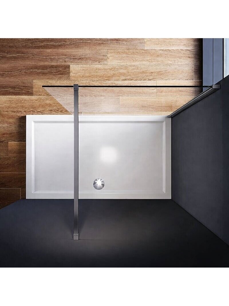 Dušo sienelė CLEAN 90x200 gun grey 4 Dušo sienelė CLEAN 90x200 gun grey 4