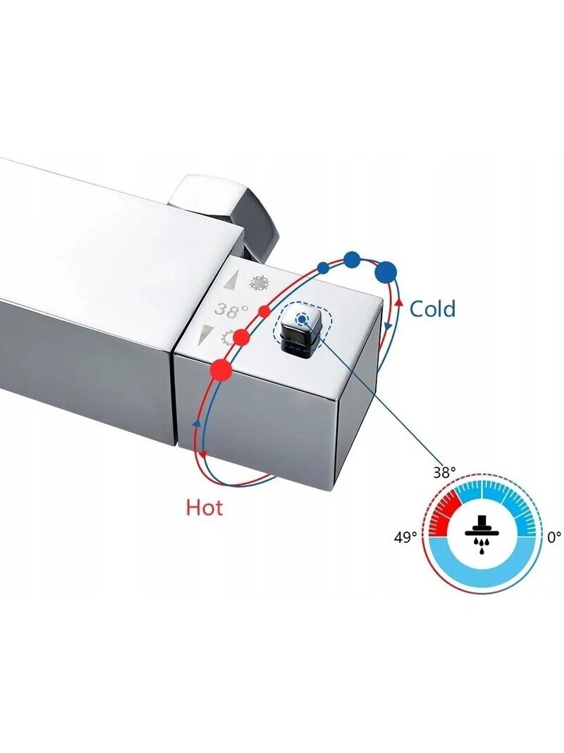 Dušo sistema su termostatiniu maišytuvu AURALUM NVTB806 5 Dušo sistema su termostatiniu maišytuvu AURALUM NVTB806 5