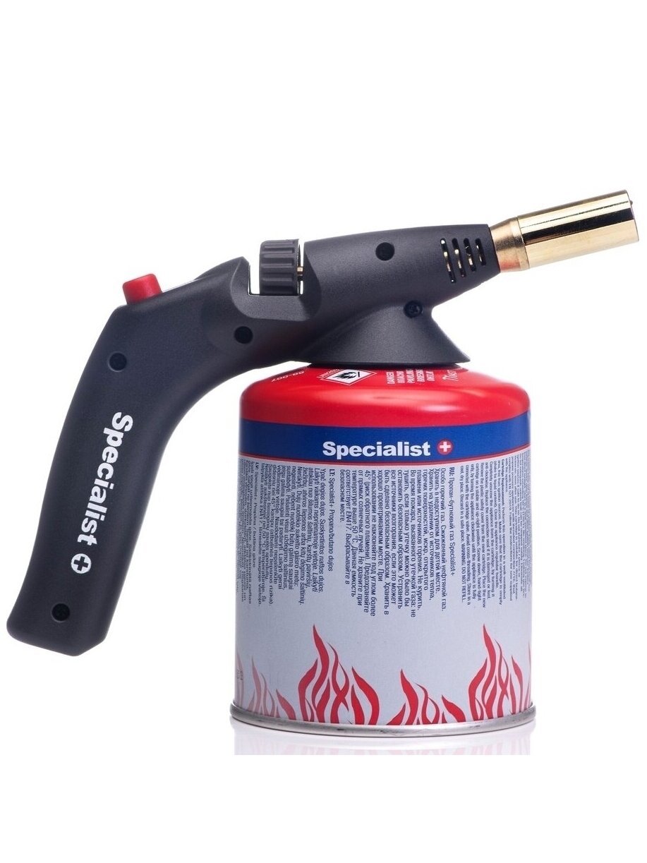 ⬡ Dujinis degiklis Specialist+ 1800°C su propano/butano dujomis 450 g (68003KIT)