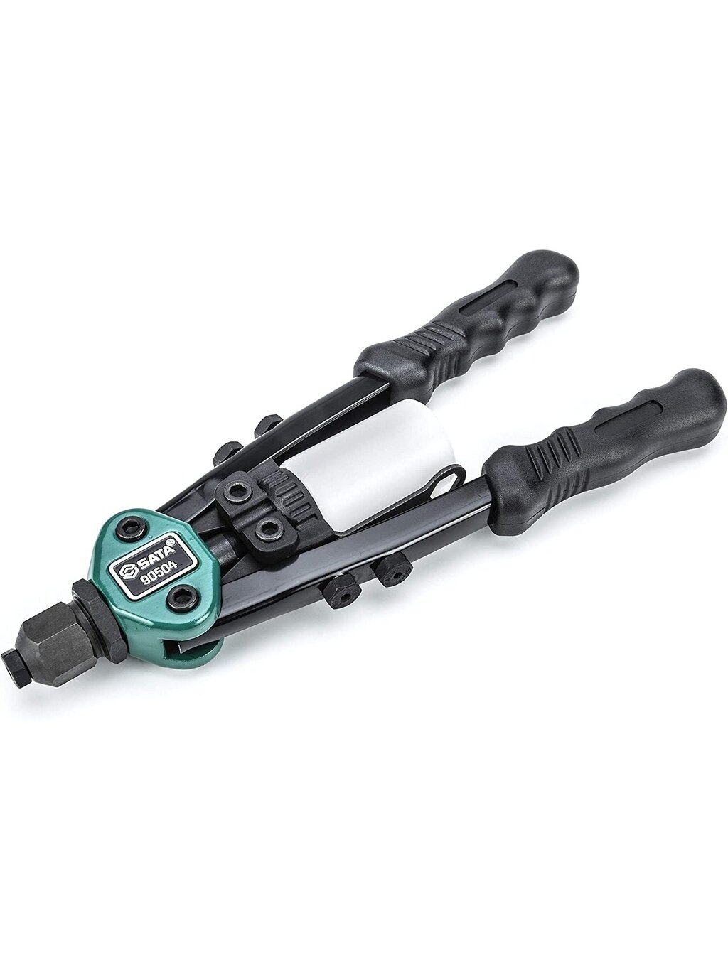 ⬡ Dvirankis kniedytuvas 280 mm 2,4-4,8 mm su padidinta svirtimi (ST90504, SATA) ⬡ Dvirankis kniedytuvas 280 mm 2,4-4,8 mm su padidinta svirtimi (ST90504, SATA)