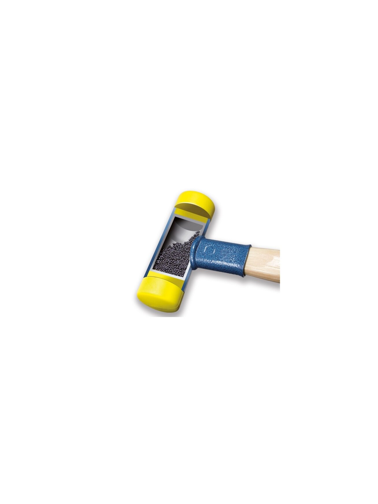 Dvipusis plaktukas vidutinio minkštumo/vidutinio kietumo WIHA Safety (40 cm) 1