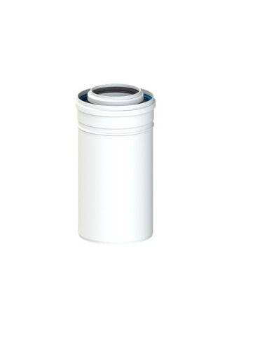 Dvigubas kamino pailginimas Cox Geelen CoxDENS PP/Alu, d80/125, 500 mm