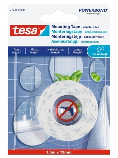 Dvipusė lipni juosta Tesa tesa, balta Dvipusė lipni juosta Tesa tesa, balta
