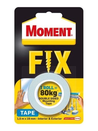 DVIPUSĖ LIPNIOJI JUOSTA „MOMENT SUPER FIX“ (IŠLAIKO 80 KG)