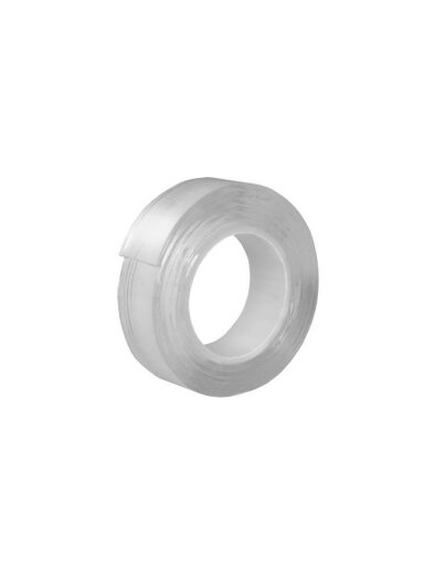 Dvipusė lipnioji juostelė CENTRUM 91237, 1m × 18mm, skaidri