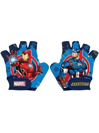 Dviratininko pirštinės vaikams Seven Avengers, S