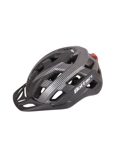 Dviratininkų šalmas Bottari 94004GB, juodas/pilkas, L/XL