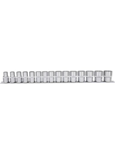 Dvylikakampių galvučių komplektas 1/2" 10-24mm 15pcs, KS Tools