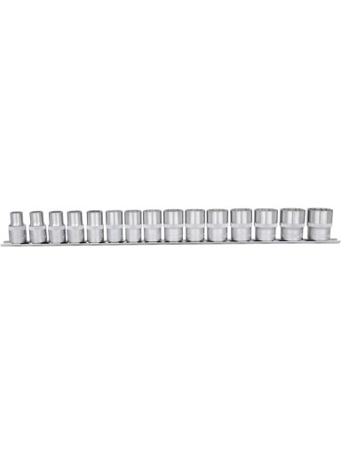 Dvylikakampių galvučių komplektas 1/2" 10-24mm 15pcs, KS Tools