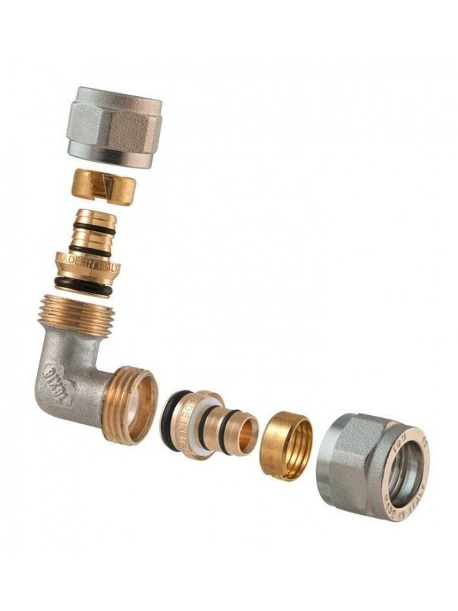 Dviguba išardomoji alkūnė 1465, TDM Brass, 16 mm x 16 mm Dviguba išardomoji alkūnė 1465, TDM Brass, 16 mm x 16 mm