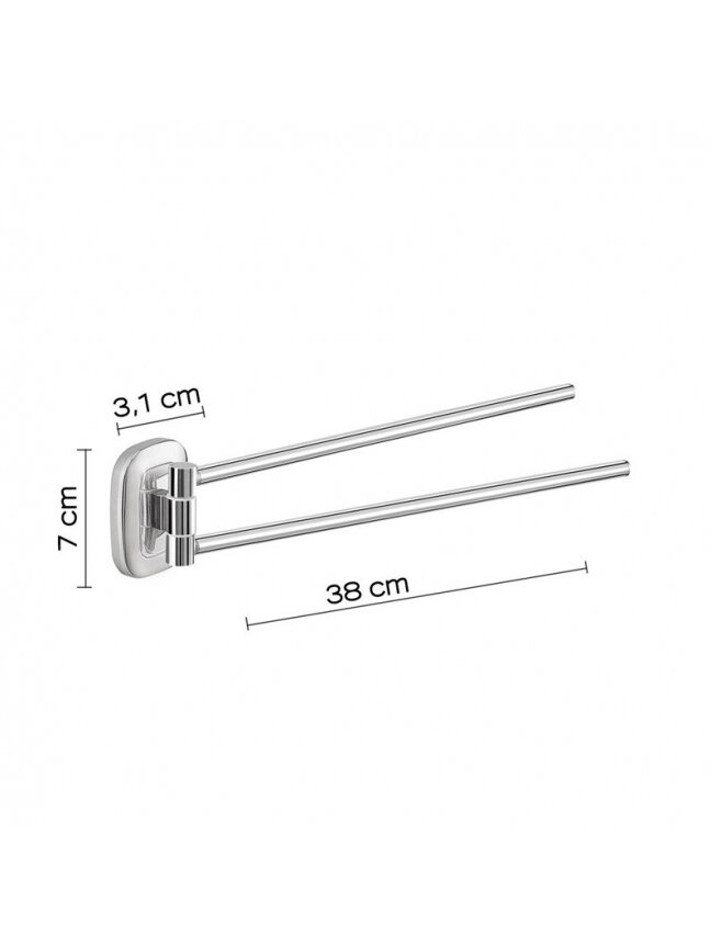 Dviguba kabykla Gedy Everest EV2313, 38 cm 1 Dviguba kabykla Gedy Everest EV2313, 38 cm 1