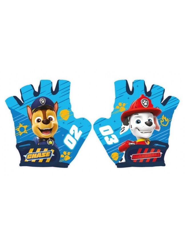 Dviratininko pirštinės Paw Patrol, mėlynos Dviratininko pirštinės Paw Patrol, mėlynos