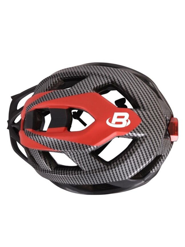 Dviratininkų šalmas Bottari 94004RB, juodas/raudonas, L/XL 1 Dviratininkų šalmas Bottari 94004RB, juodas/raudonas, L/XL 1