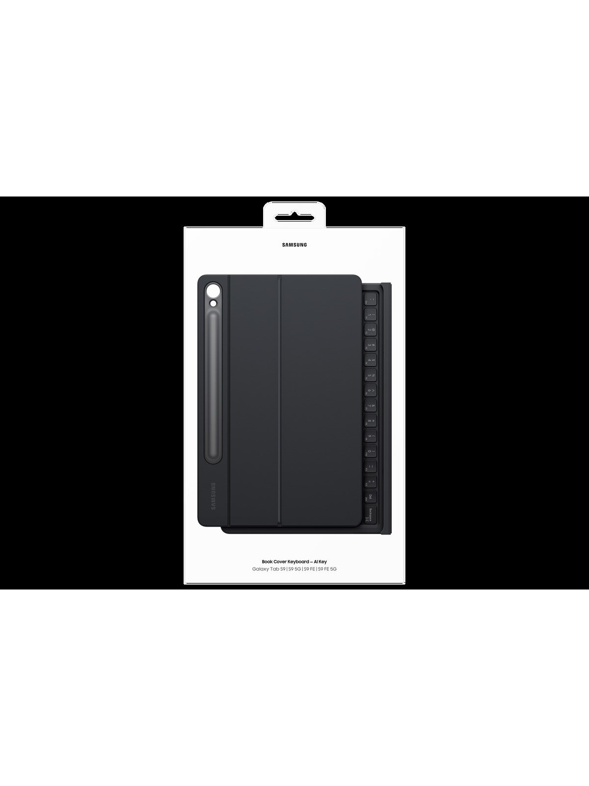 DX725UB Book Cover Keyboard Samsung Galaxy Tab S9/S9 FE/S10 FE/S10 Lite, Black 2