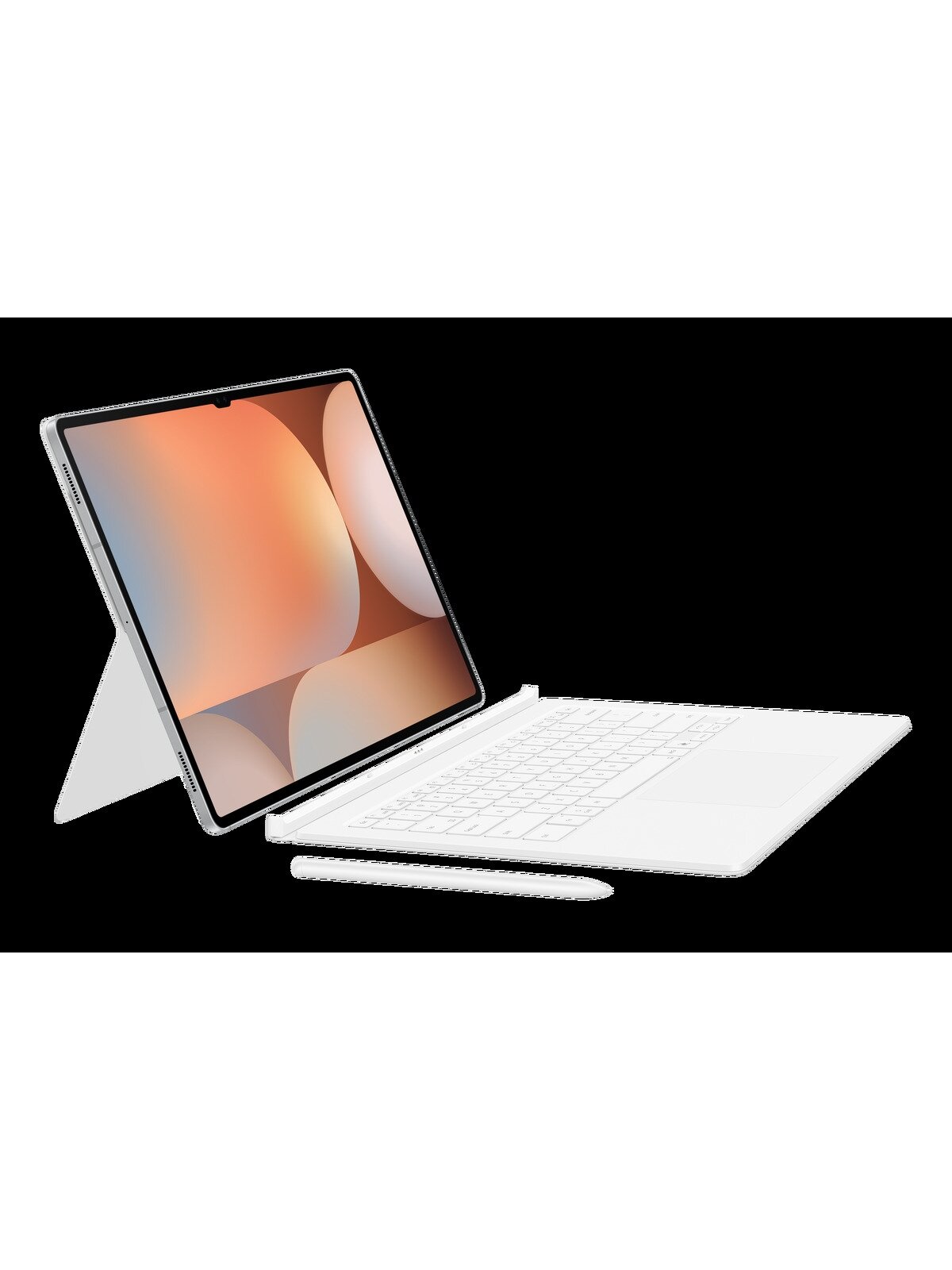 DX925UWE Book Cover Keyboard Samsung Galaxy Tab S10 Ultra/S9 Ultra, White 1