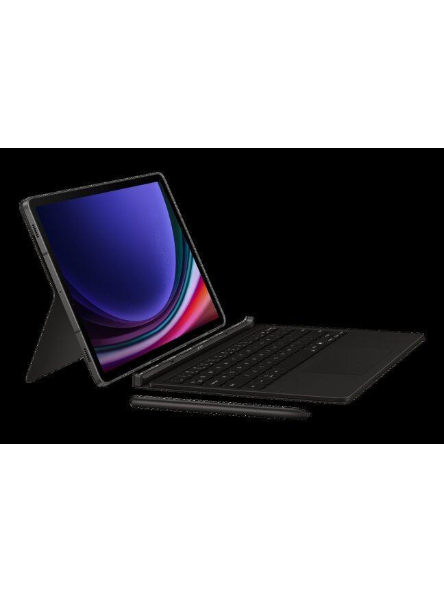 DX725UB Book Cover Keyboard Samsung Galaxy Tab S9/S9 FE/S10 FE/S10 Lite, Black 7