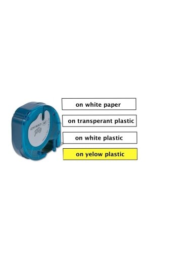 Dymo Juost. LETRATAG 12 mm, plast. - balta