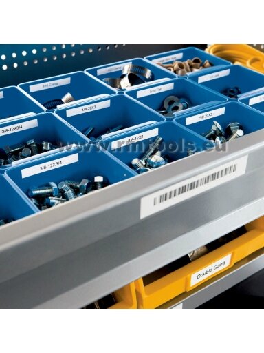 Dymo Vinilinė juost. XTL 24 mm balt./raudon.