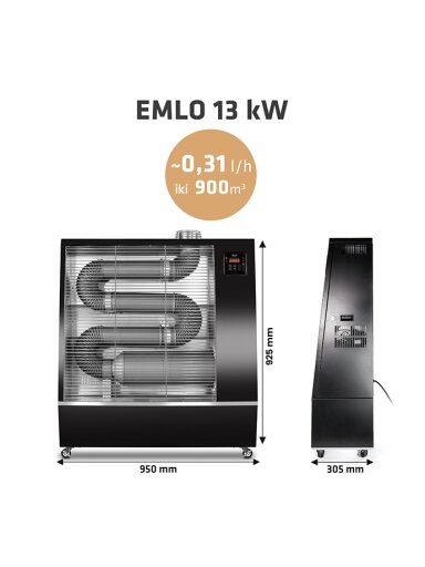 Dyzelinis infraraudonųjų spindulių šildytuvas EMLO 13 kW
