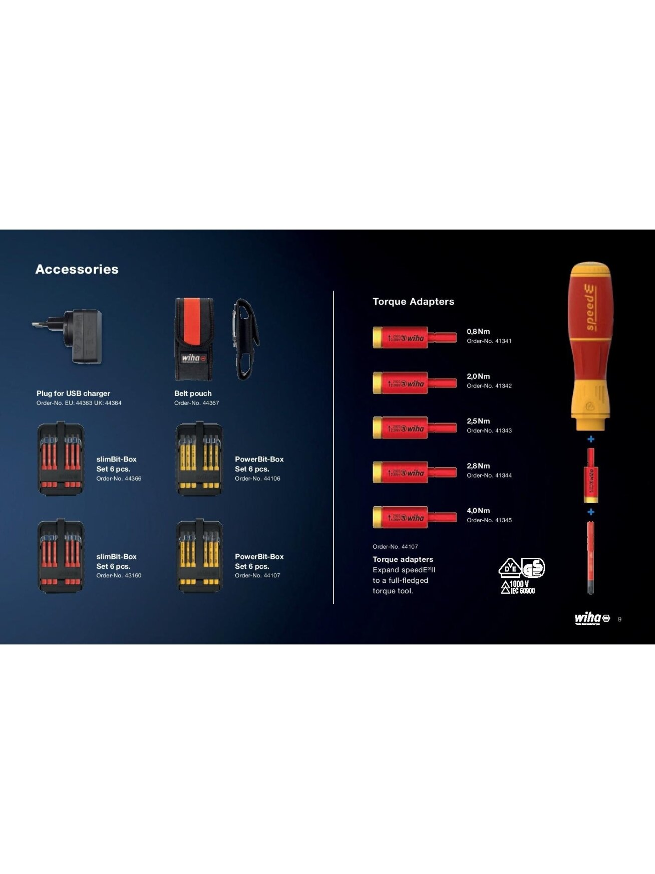 E-Atsuktuvo WIHA rinkinys speedE® II electric (7 vnt.) 9 E-Atsuktuvo WIHA rinkinys speedE® II electric (7 vnt.) 9