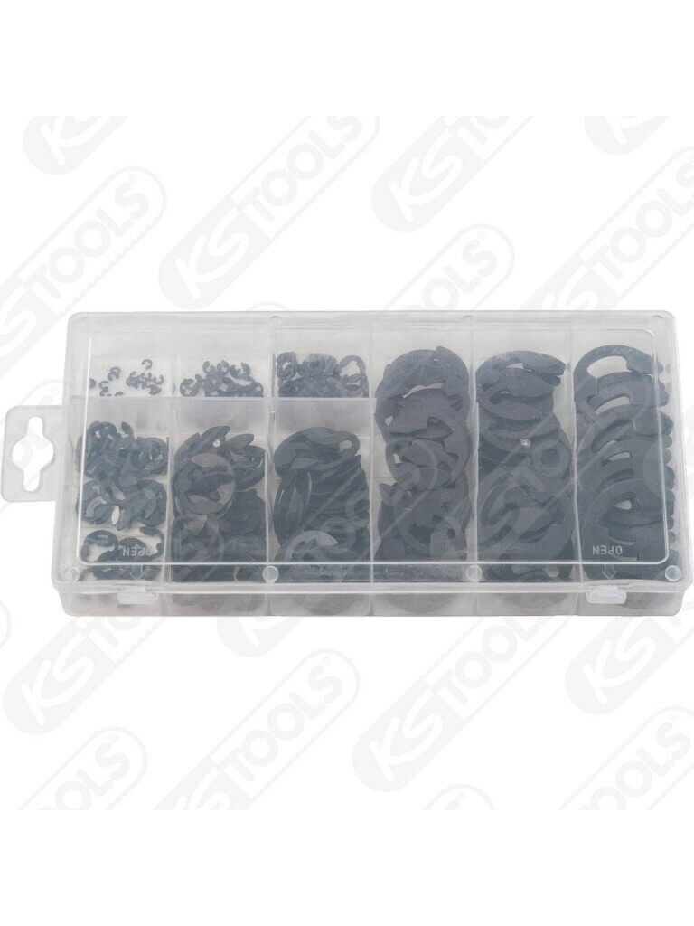 E-ring retaining rings assortment 300-pcs, KS Tools