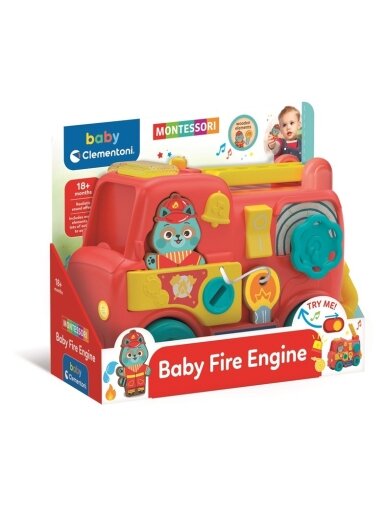 Edukacinis žaislas Clementoni Montessori Fire Engine