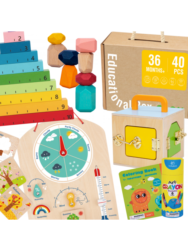 Edukacinis rinkinys Tooky Toy Montessori 6in1