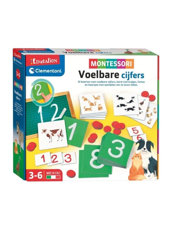 Edukacinis žaislas Clementoni Tactile Numbers 50737 Edukacinis žaislas Clementoni Tactile Numbers 50737