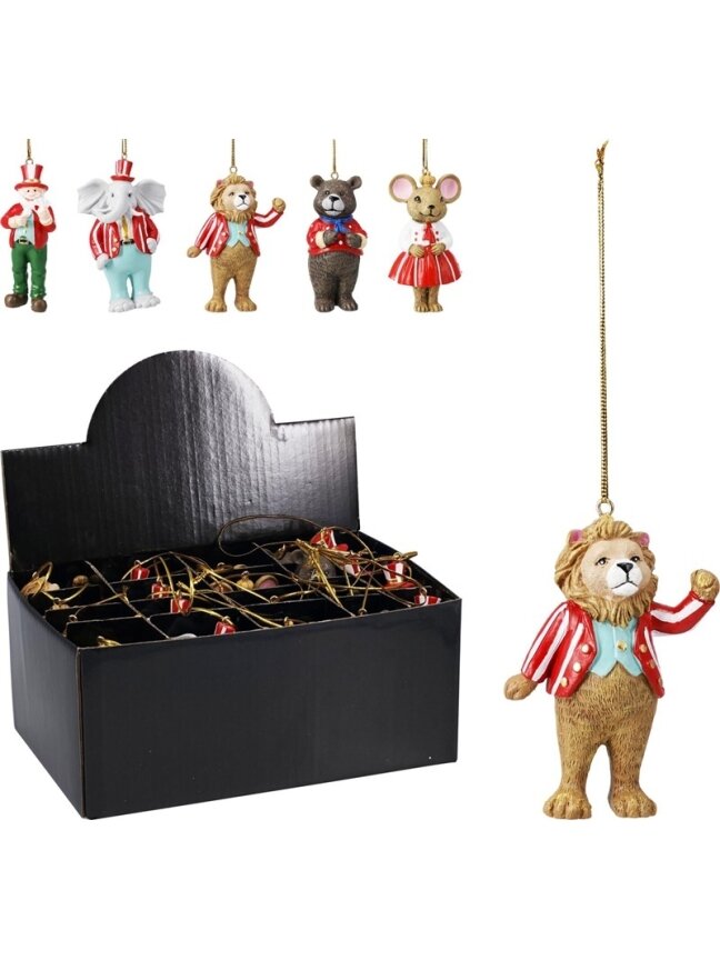 Eglutės žaisliukas Circus, įvairių spalvų, 8 cm 1 Eglutės žaisliukas Circus, įvairių spalvų, 8 cm 1