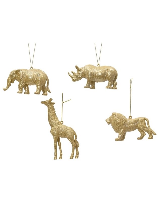 Eglutės žaisliukas Decoris Animals, aukso Eglutės žaisliukas Decoris Animals, aukso