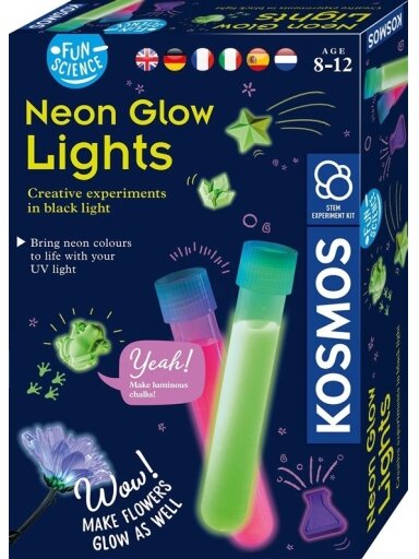 Eksperimentų rinkinys Kosmos Neon Glow Lights 1KS616830