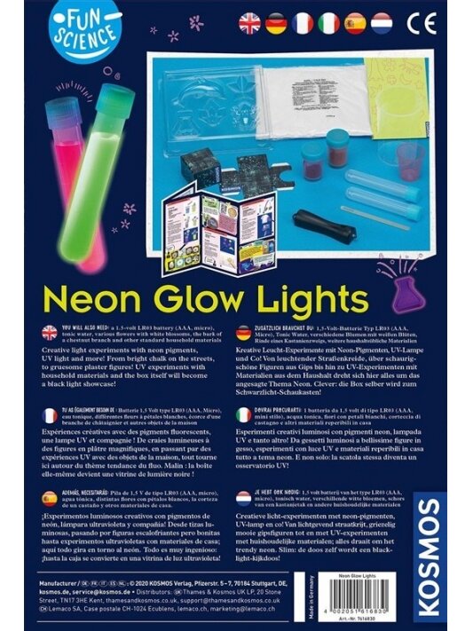 Eksperimentų rinkinys Kosmos Neon Glow Lights 1KS616830 1 Eksperimentų rinkinys Kosmos Neon Glow Lights 1KS616830 1