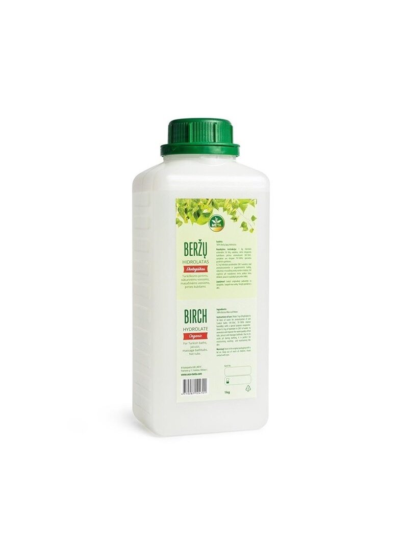 Ekologiškas beržų hidrolatas, MĖTA , 1000 ml Ekologiškas beržų hidrolatas, MĖTA , 1000 ml