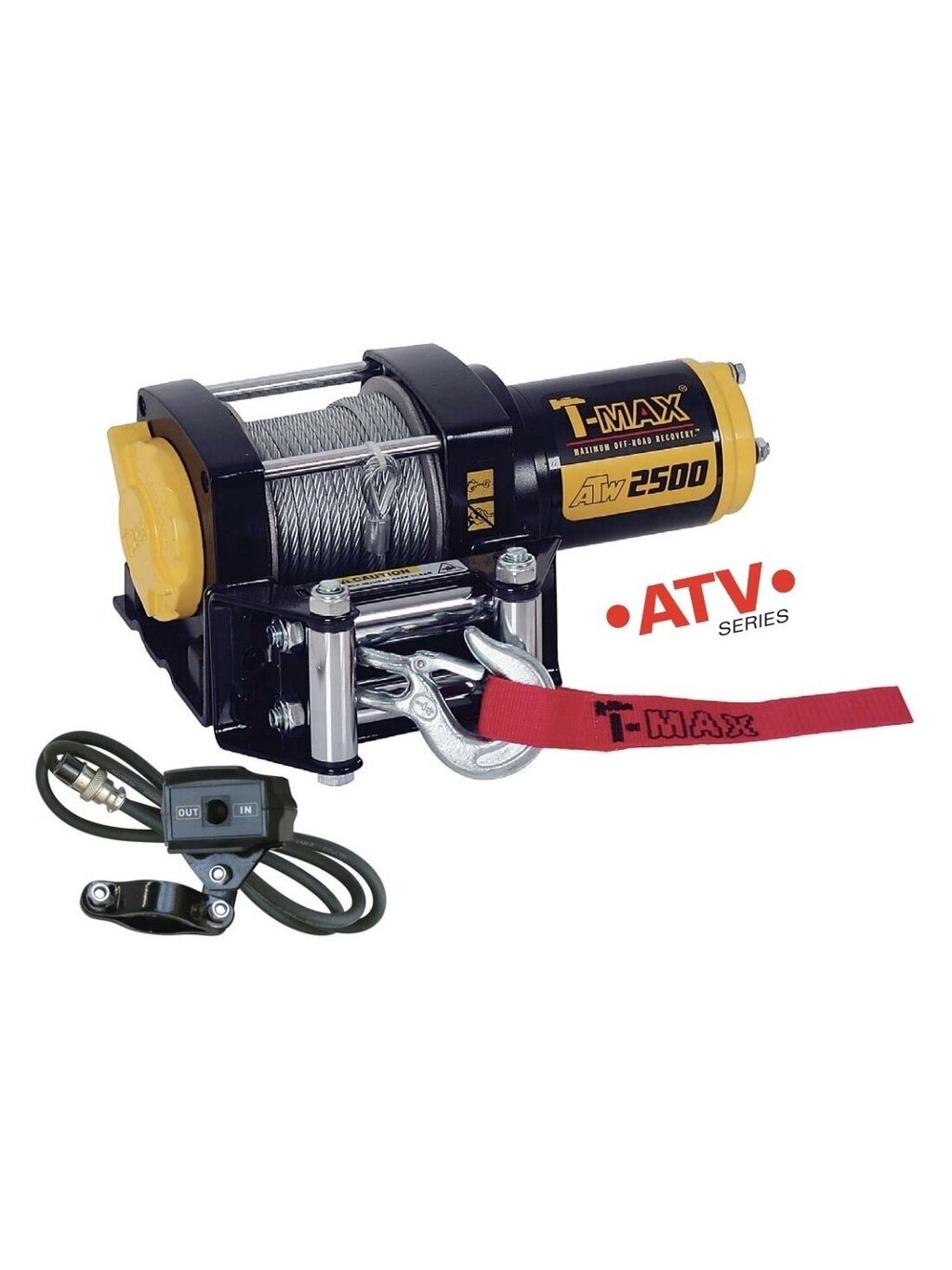 ⬡ Elektrinė gervė 12V 2500LBS/1134KG (metalinis lynas) (ATWPRO2500, T-MAX)
