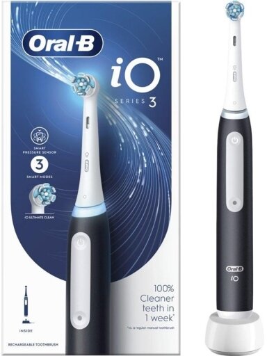 Elektrinis dantų šepetėlis Braun Oral-B iO Series 3, juodas