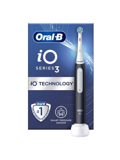 Elektrinis dantų šepetėlis Braun Oral-B iO Series 3, juodas