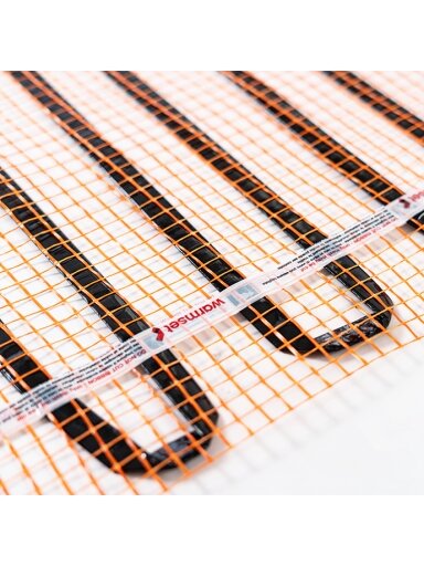 Elektrinis šildomų grindų kilimėlis - tinklelis Warmset Black 150 W 24 V  (150-1.5-24)