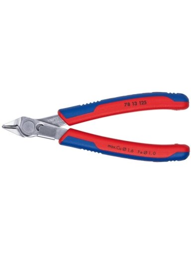 Elektronikos žnyplės 125mm INOX su prispaudimu, Knipex Elektronikos žnyplės 125mm INOX su prispaudimu, Knipex
