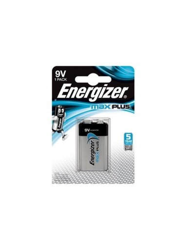 Elementas ENERGIZER MAX PLUS 9V/6LR61
