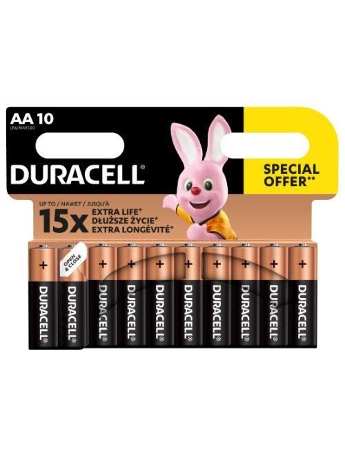 Elementai DURACELL AA/LR06, 1.5V, 10 vnt.