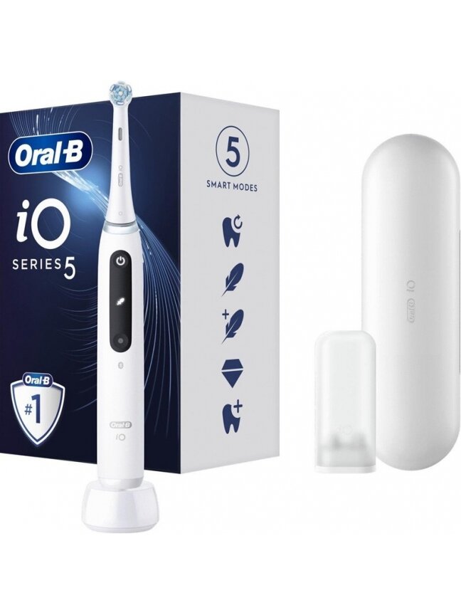 Elektrinis dantų šepetėlis Oral-B iO Series 5, baltas