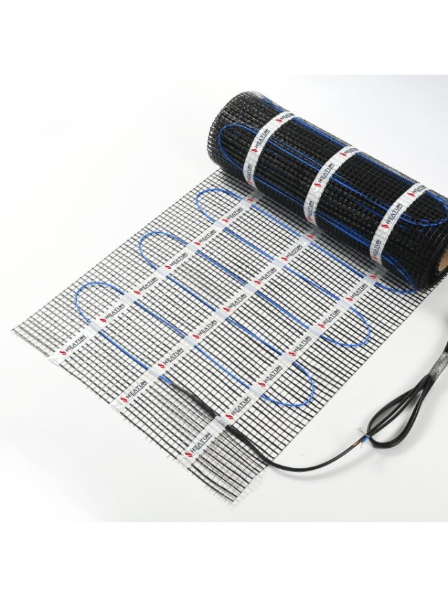 Elektrinis šildomų grindų kilimėlis - tinklelis Heatum 100 W/m²  (100-1)