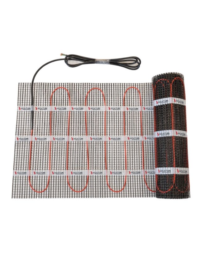 Elektrinis šildomų grindų kilimėlis - tinklelis Heatum 150 W/m²  (150-05) 1