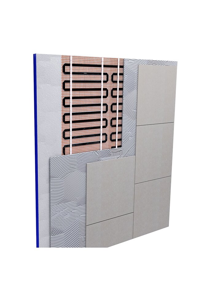 Elektrininis sieninio šildymo kilimėlis - tinklelis Warmset Warmwall 300 W (300-0.5) 3